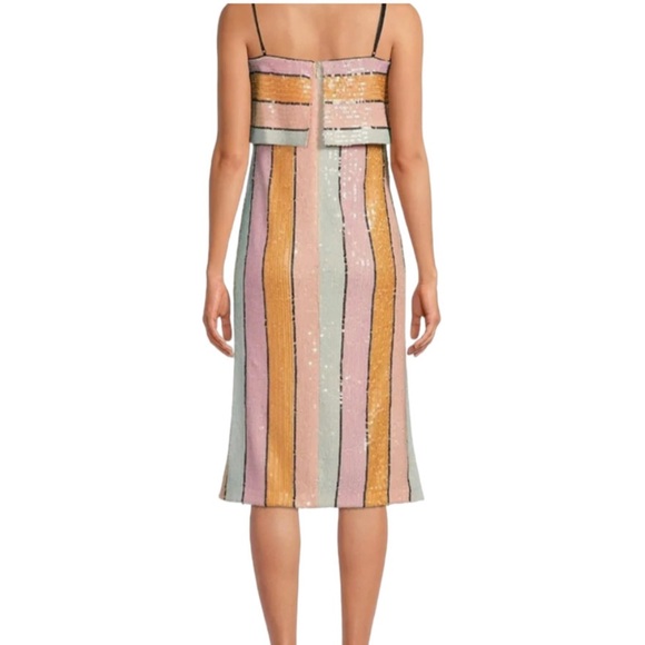 Gianni Bini | Alston Stripe Sequin Dress NWT - Picture 3 of 3